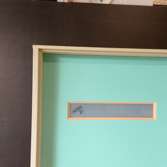 Timber Entry Door - Pre-Hung in a 2095h x 987w Frame w/ 4 x Obscure Glass *Factory 2nd* 30605