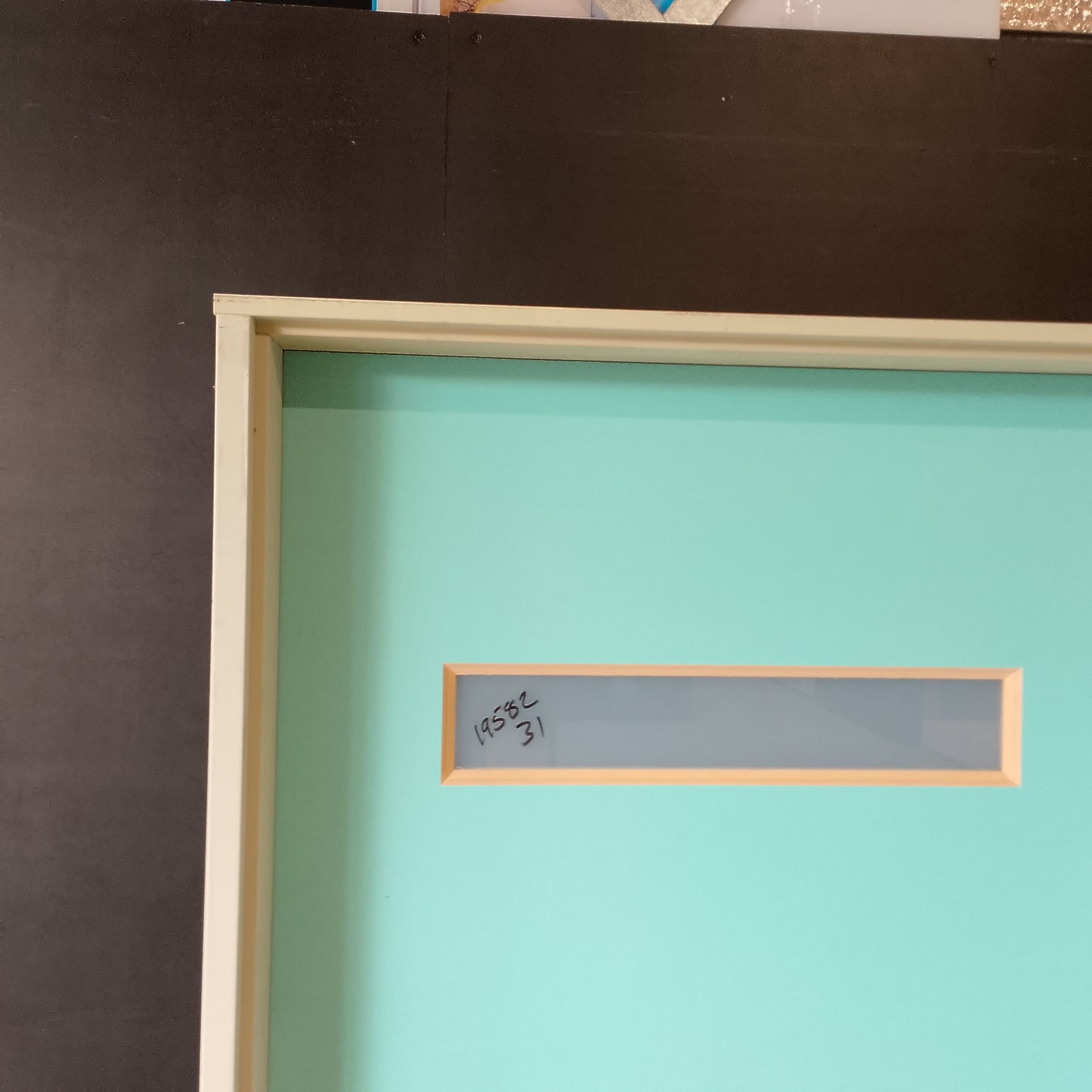 Timber Entry Door - Pre-Hung in a 2095h x 987w Frame w/ 4 x Obscure Glass *Factory 2nd* 30605