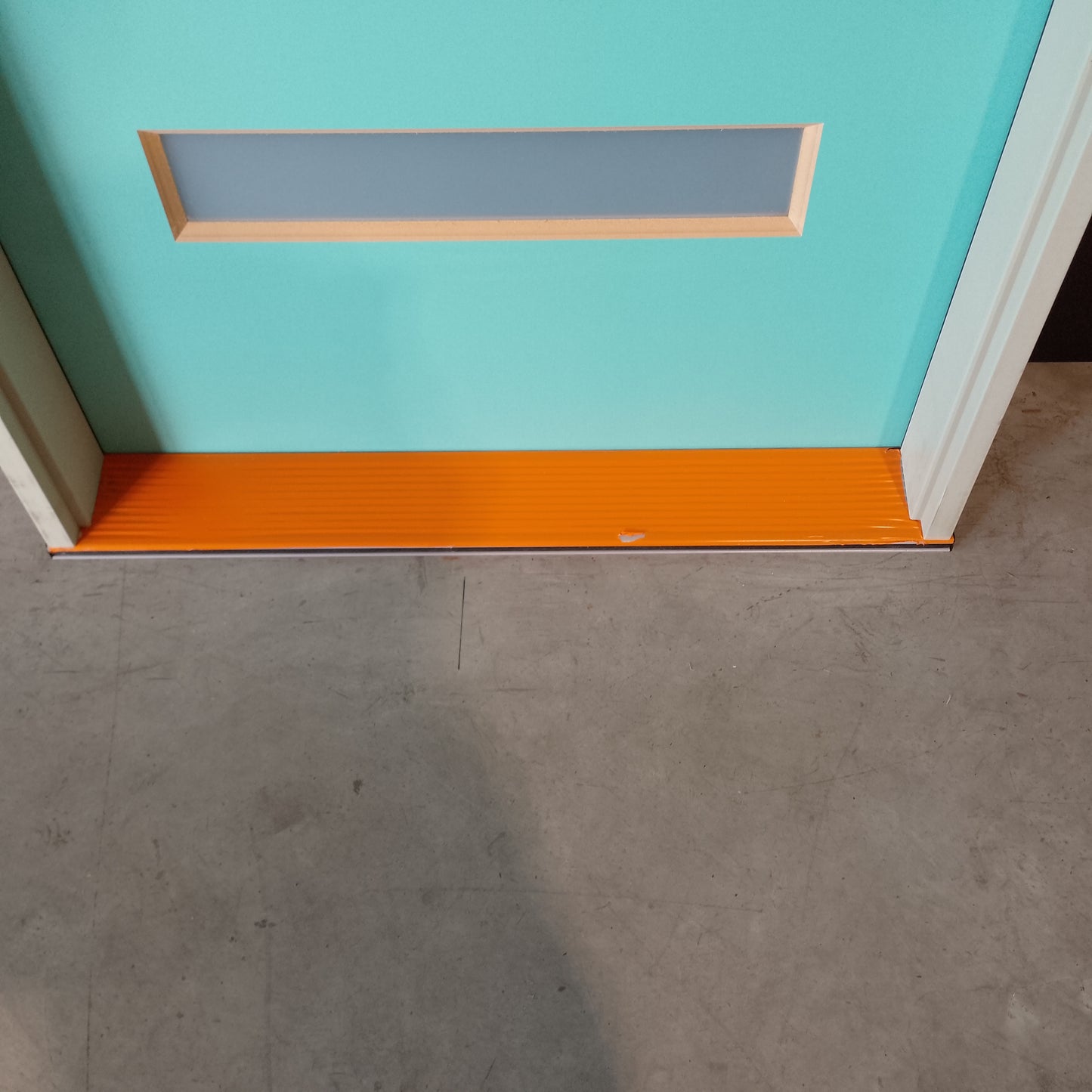 Timber Entry Door - Pre-Hung in a 2095h x 987w Frame w/ 4 x Obscure Glass *Factory 2nd* 30605