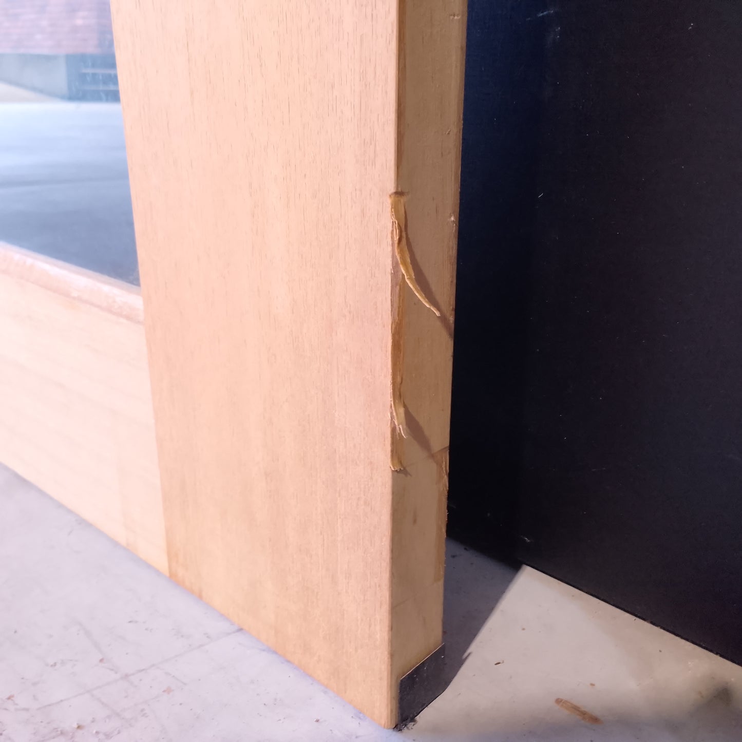 External Timber Door - 2040h x 1200w Solid Core w/ 4 X Clear Glass  (XS24) *Factory 2nd* 30613