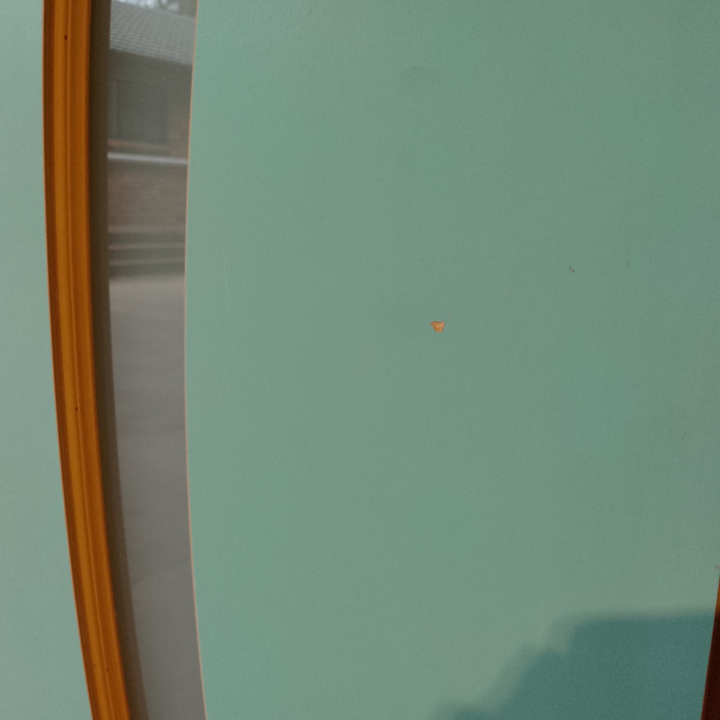 External Timber Door - 2040h x 870w Solid Core w/ 1 X Curved Obscure Glass  (XN6) *Factory 2nd* 30614