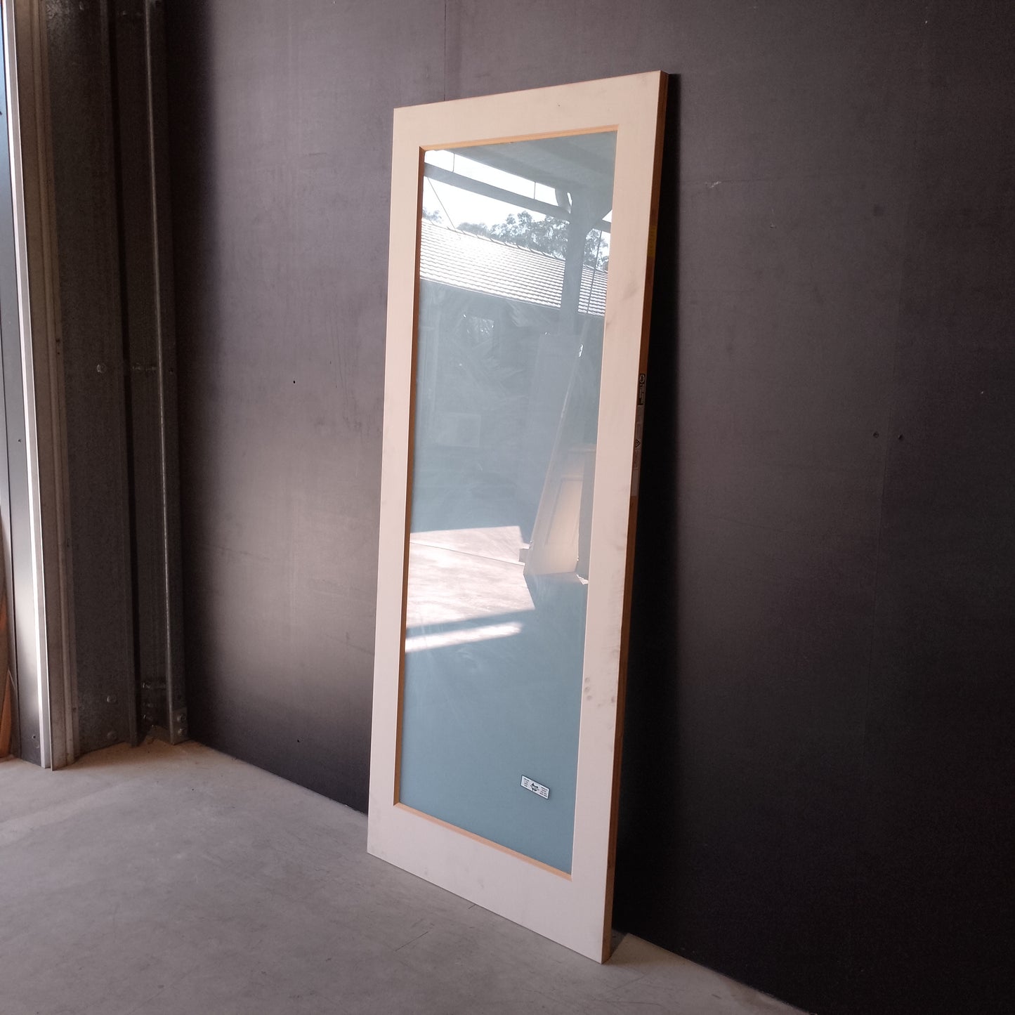 Internal Timber Door - 2040h x 820w Semi-Solid Core w/ 1 X Obscure Glass (HAM1) *Factory 2nd* SKU: 30615