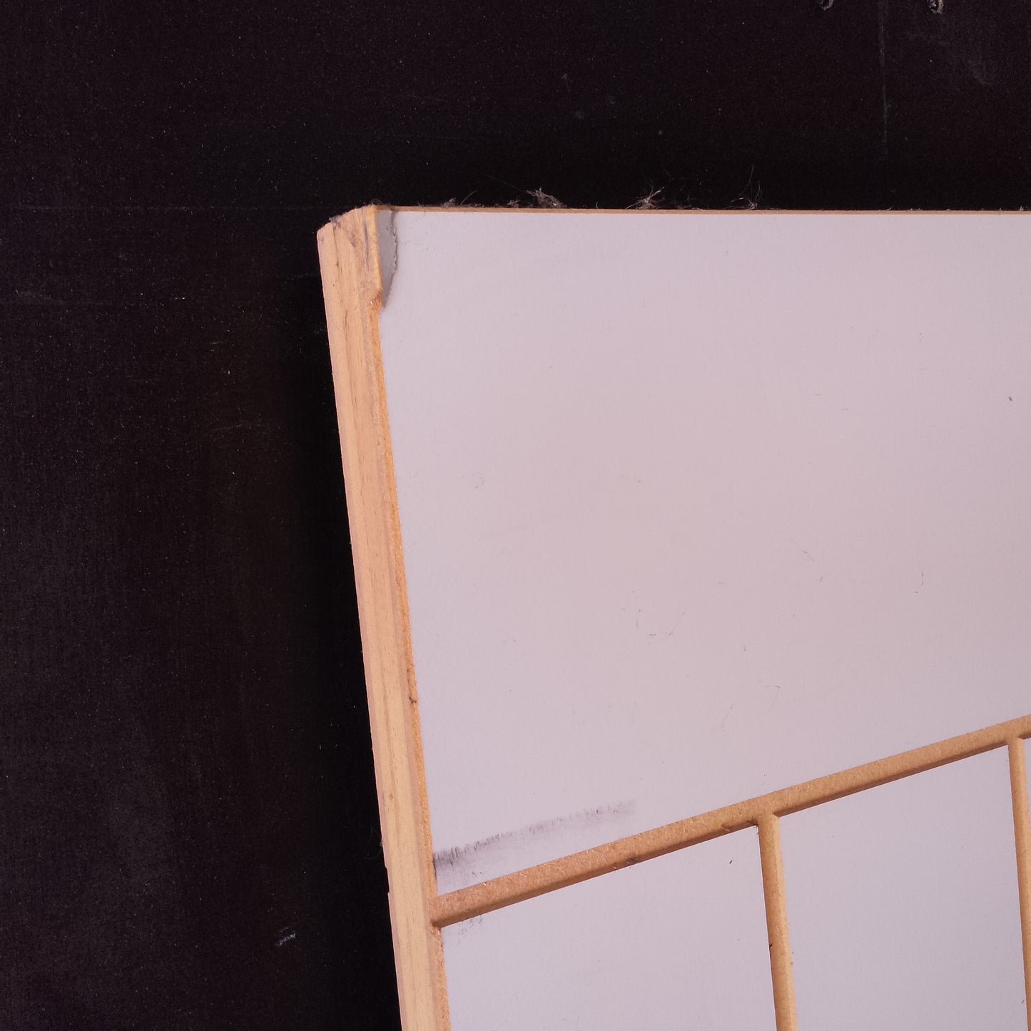 Internal Barn Door - 2340h x 1000w Semi-solid Core w/ Pattern  (FBDS1) *Factory 2nd* 30618