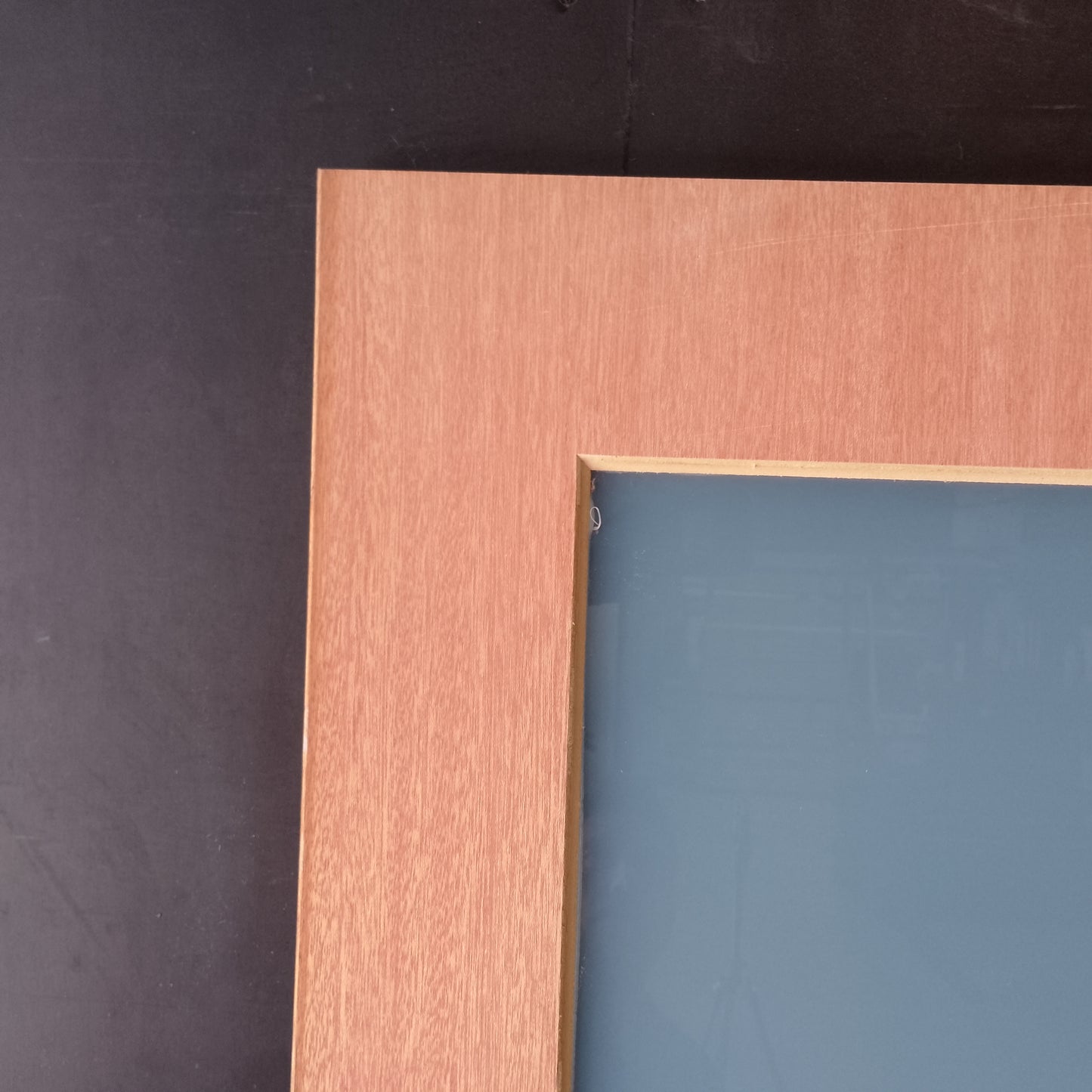 Internal Timber Door - 2340h x 820w Solid Core w/ 1 X Obscure Glass  (LIN1) *Factory 2nd* 30619