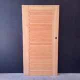 External Timber Door - 2040h x 1020w Solid Core w/ Slatted Pattern AWOWS 19H *Factory 2nd* 30620
