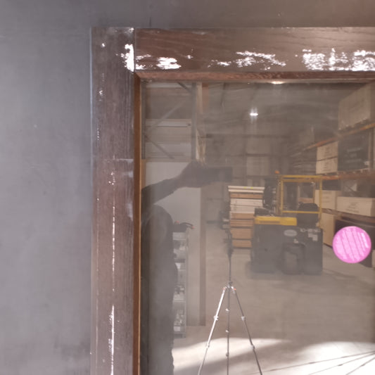 External Timber Door - 2340h x 820w Solid Core w/ 1 X Clear Glass (AWO21) *Factory 2nd* 30624