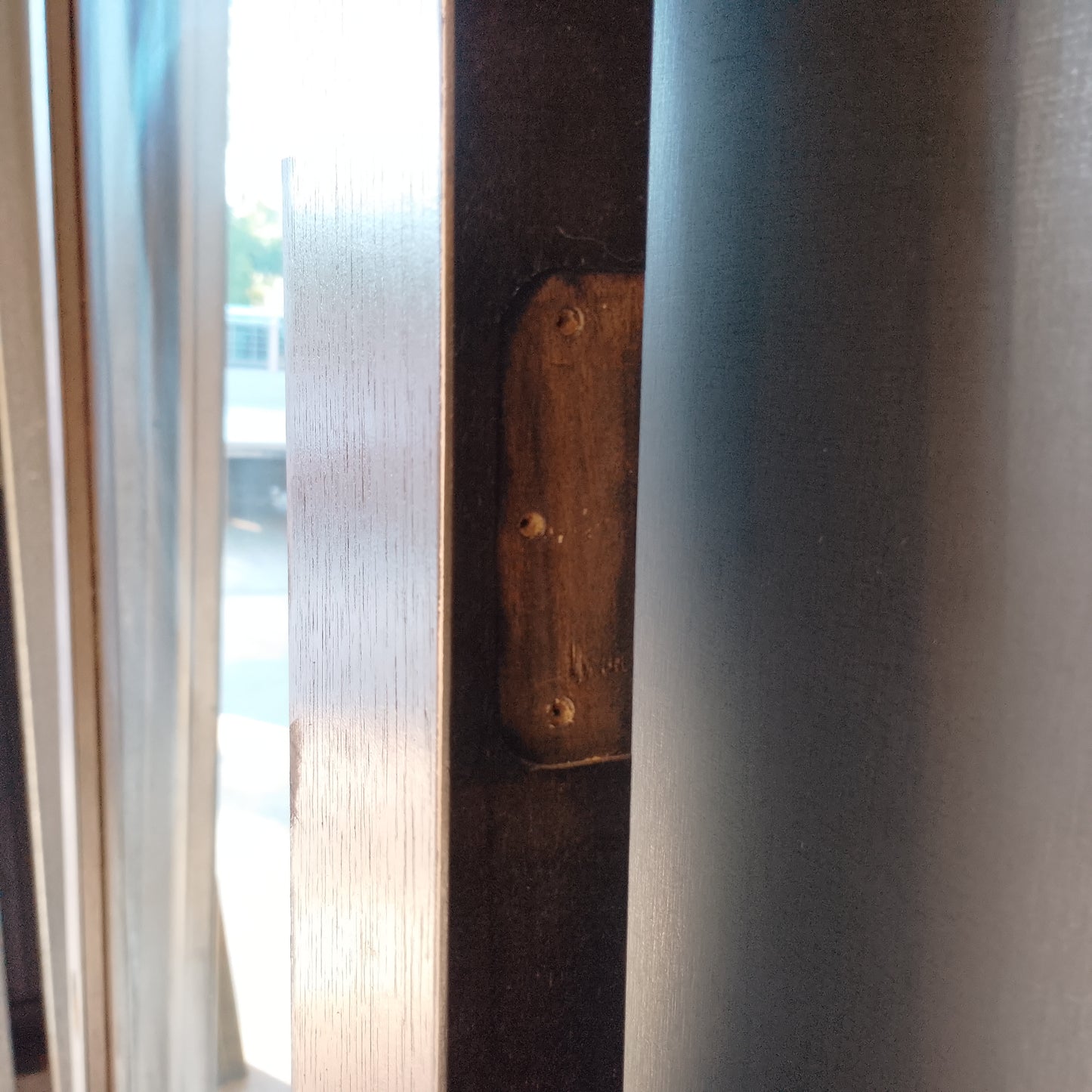 External Timber Door - 2340h x 820w Solid Core w/ 1 X Clear Glass  (AWO21) *Factory 2nd* 30624