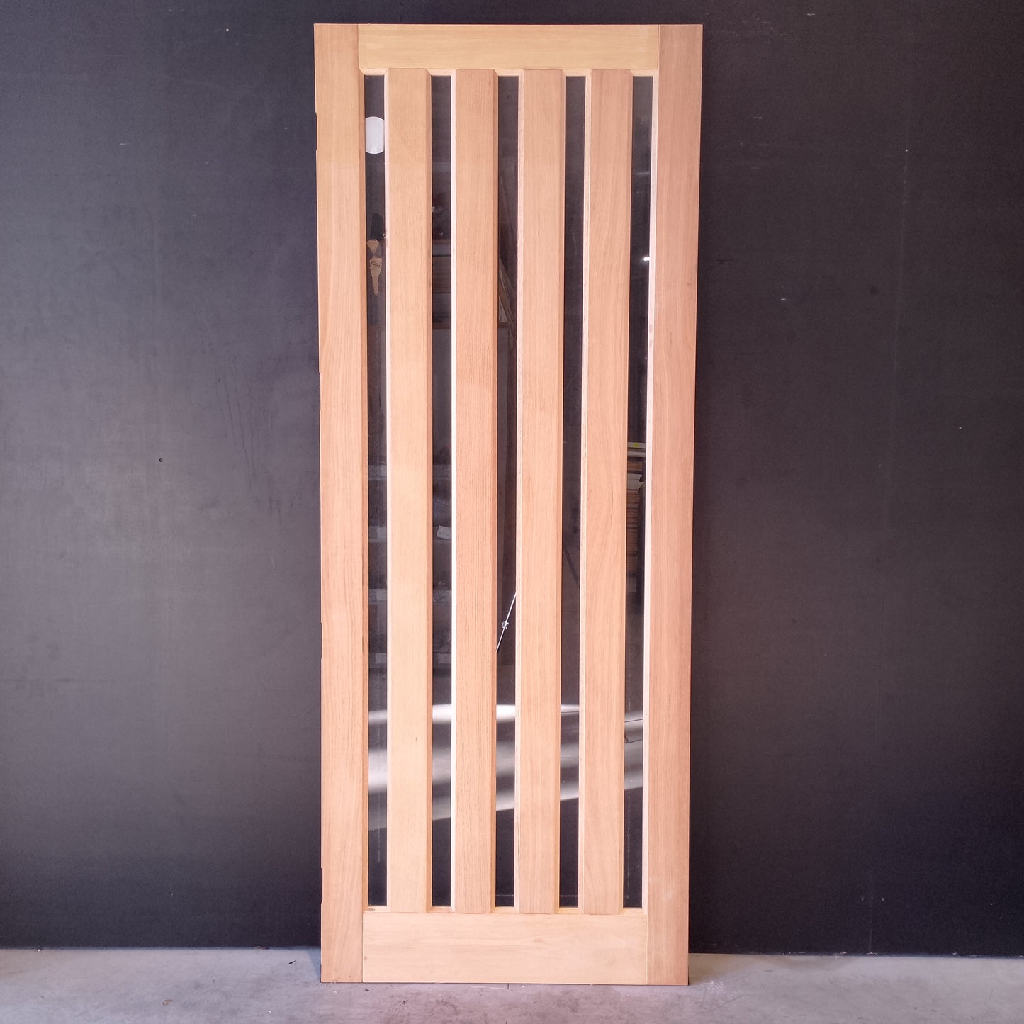 External Timber Door - 2340h x 920w Solid Core w/ 5 X Clear Glass  (AWO5VG) *Factory 2nd* 30625