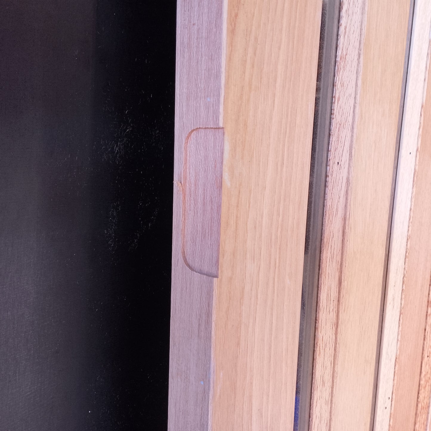 External Timber Door - 2340h x 920w Solid Core w/ 5 X Clear Glass  (AWO5VG) *Factory 2nd* 30625
