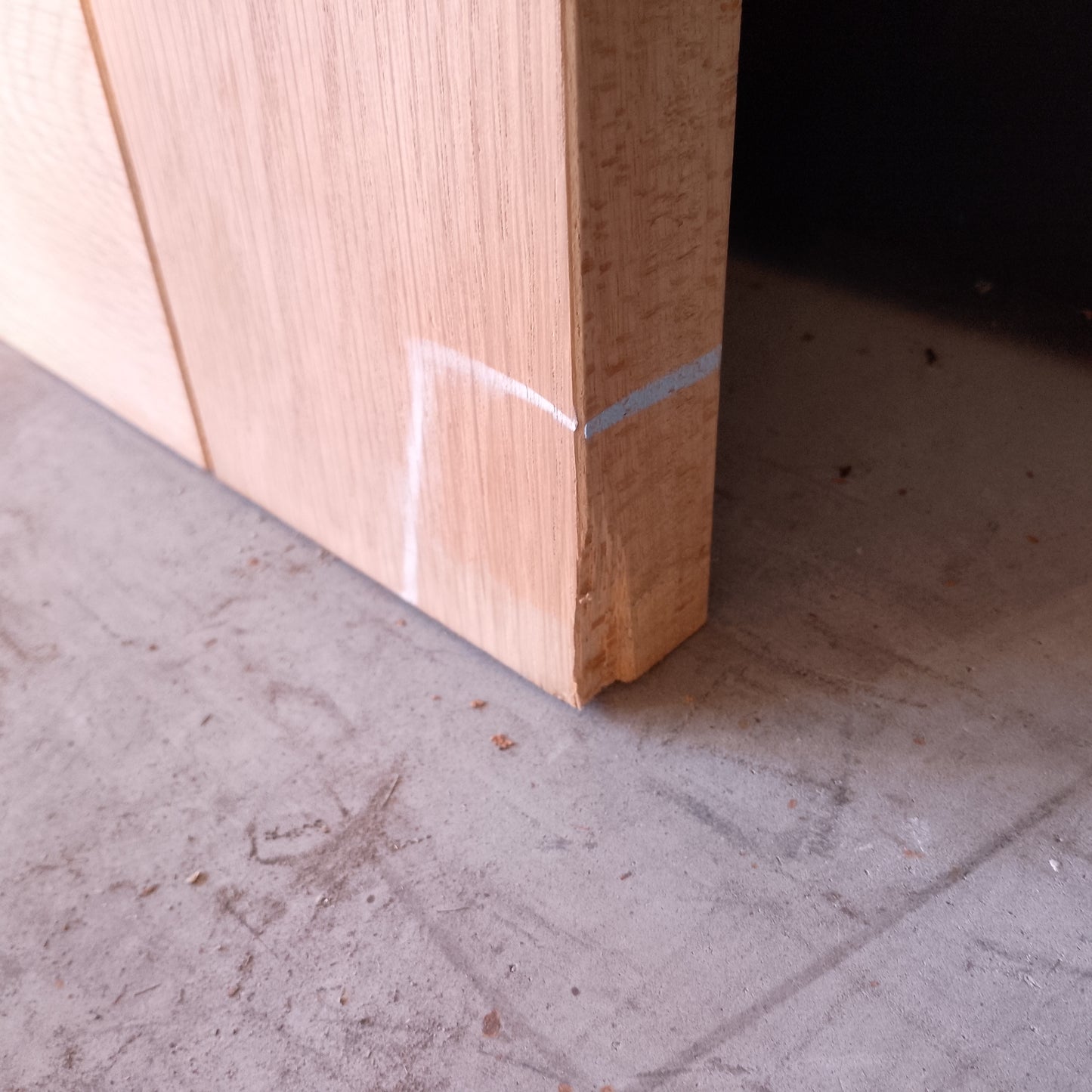 Internal Timber Door - 2340h x 820w Semi-Solid Core w/ Infill Panel (AMOD1) *Factory 2nd* 30626