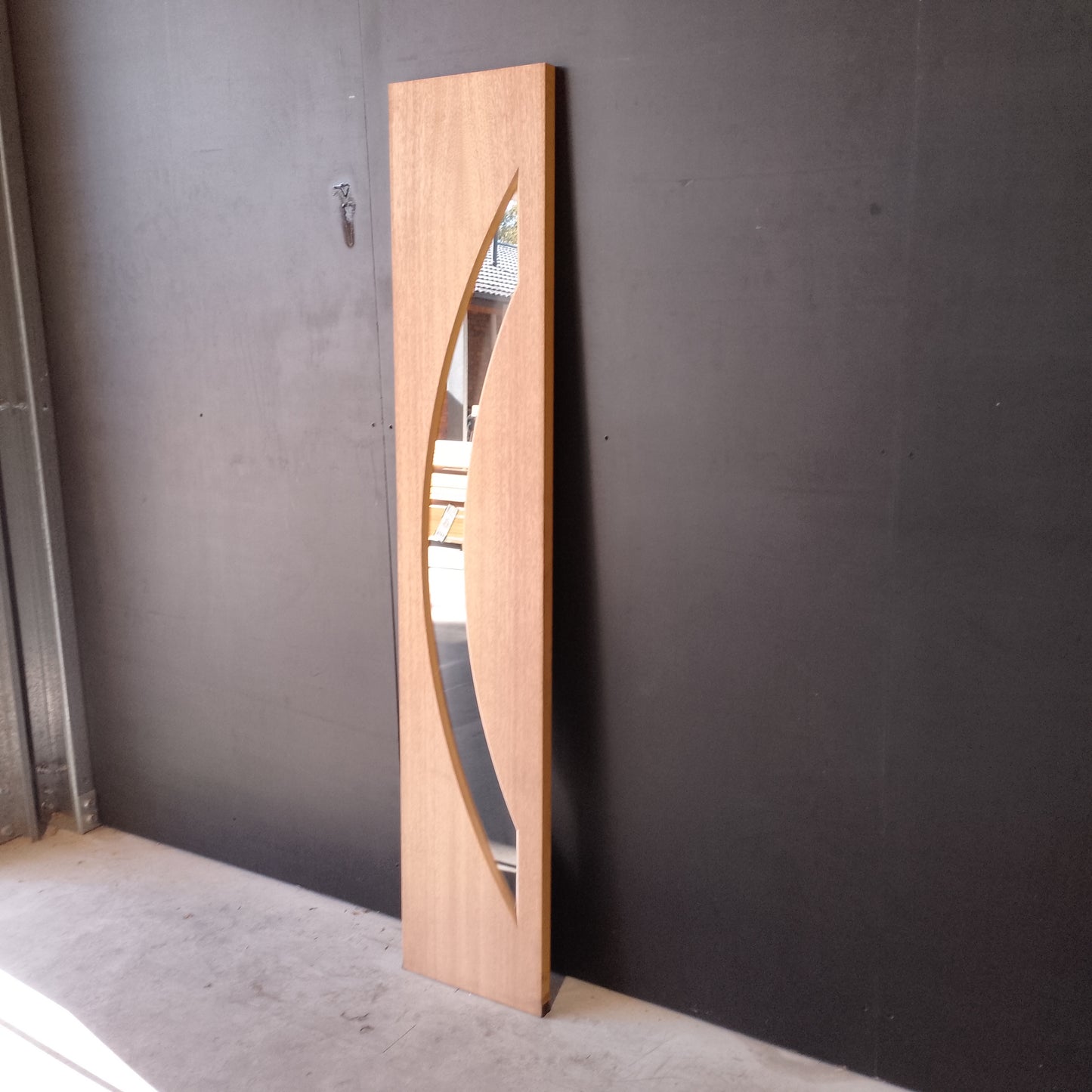 External Timber Sidelite - 2040h x 400w Solid Core w/ 1 X Clear Glass  (XN12) *Factory 2nd* 30628