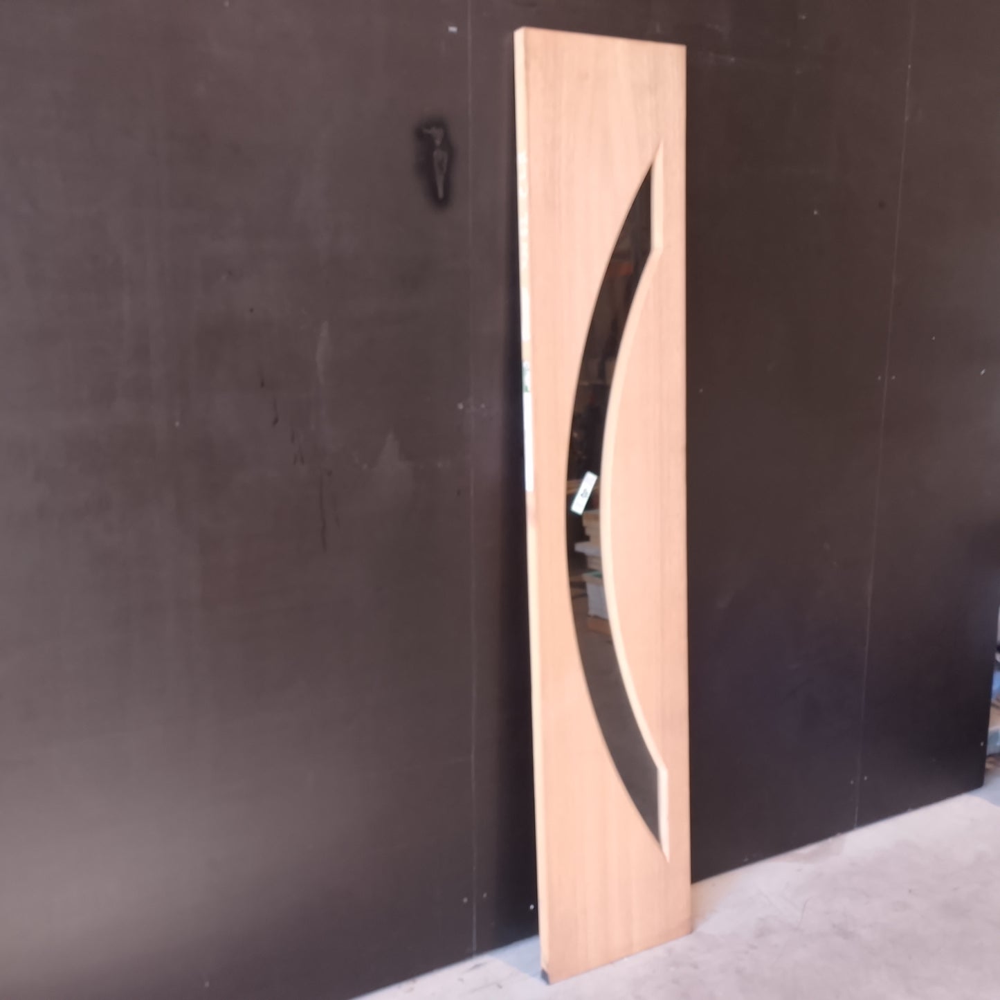 External Timber Sidelite - 2040h x 400w Solid Core w/ 1 X Clear Glass  (XN12) *Factory 2nd* 30628