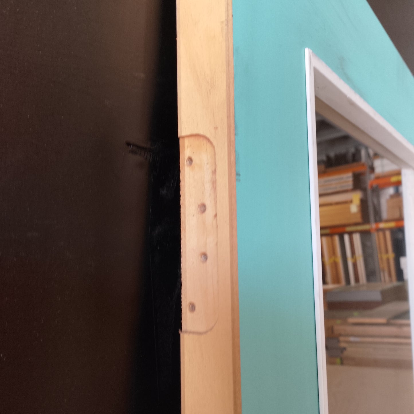 External Timber Door - 2040h x 720w Hollow Core w/ 1 X Clear Glass  (XF3) *Factory 2nd* 30633