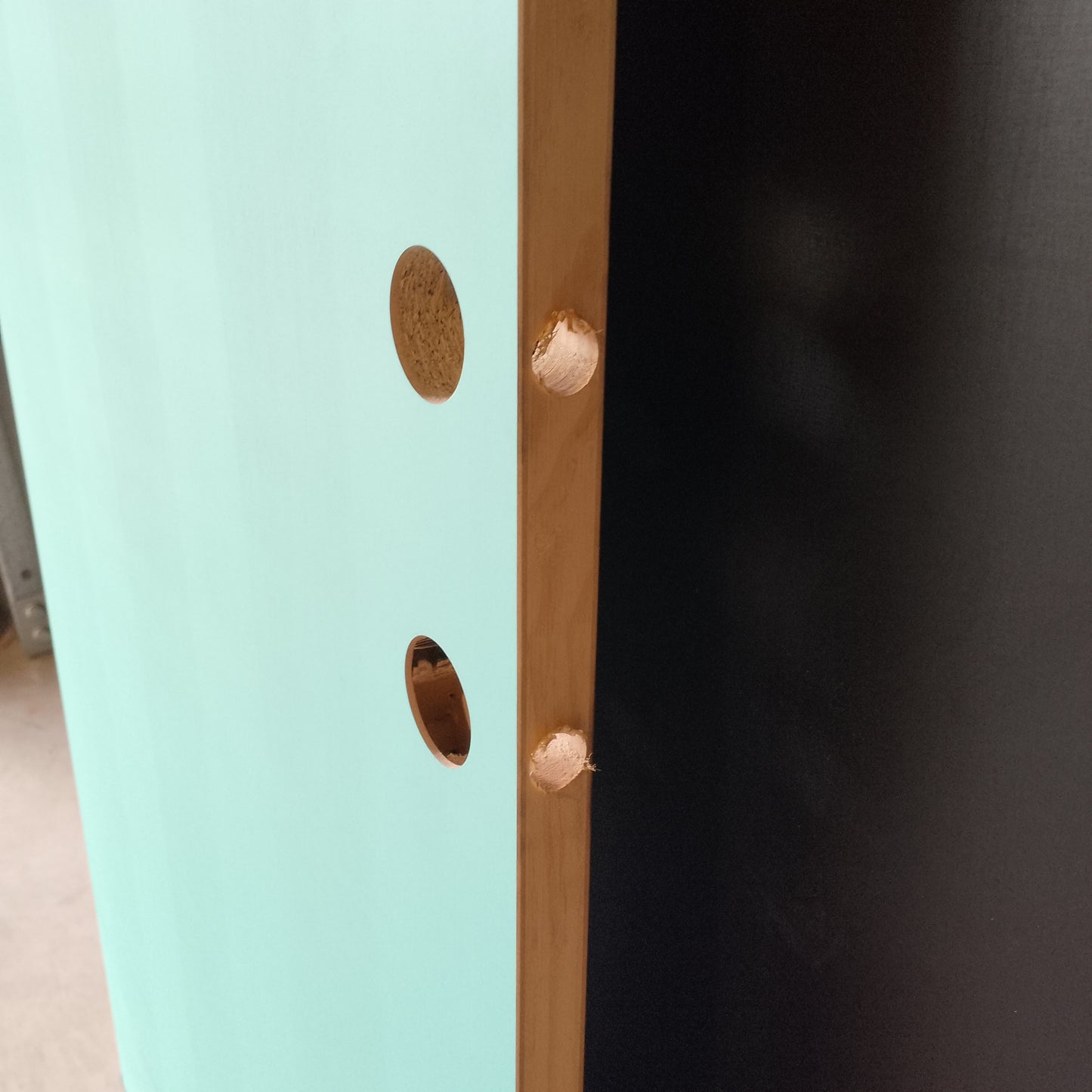 External Timber Door - 2040h x 820w Hollow Core w/ 1 x Clear Glass (XF1) *Factory 2nd* 30638