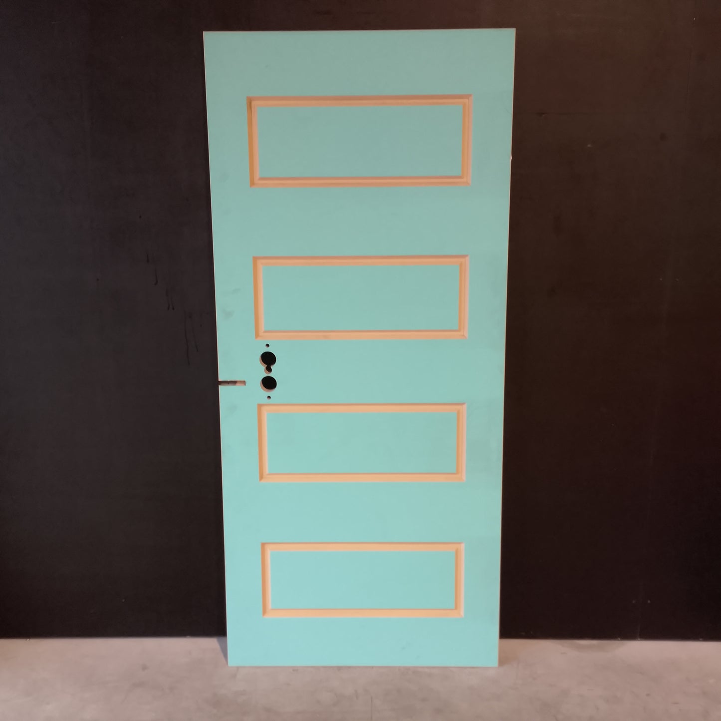 External Timber Door - 2040h x 920w Solid Core w/Pattern One Side (XV20) *Factory 2nd* 30639