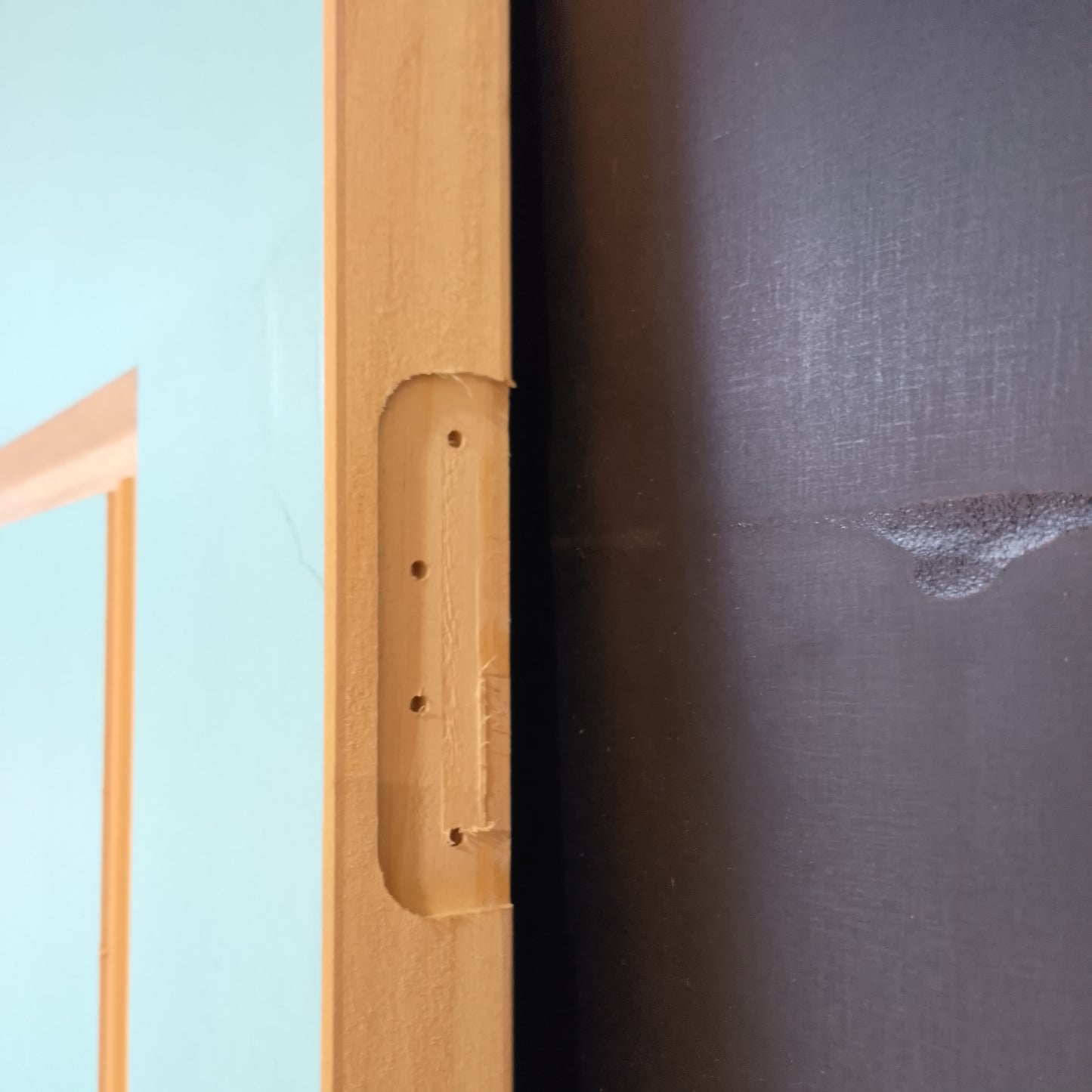 External Timber Door - 2040h x 920w Solid Core w/Pattern One Side (XV20) *Factory 2nd* 30639