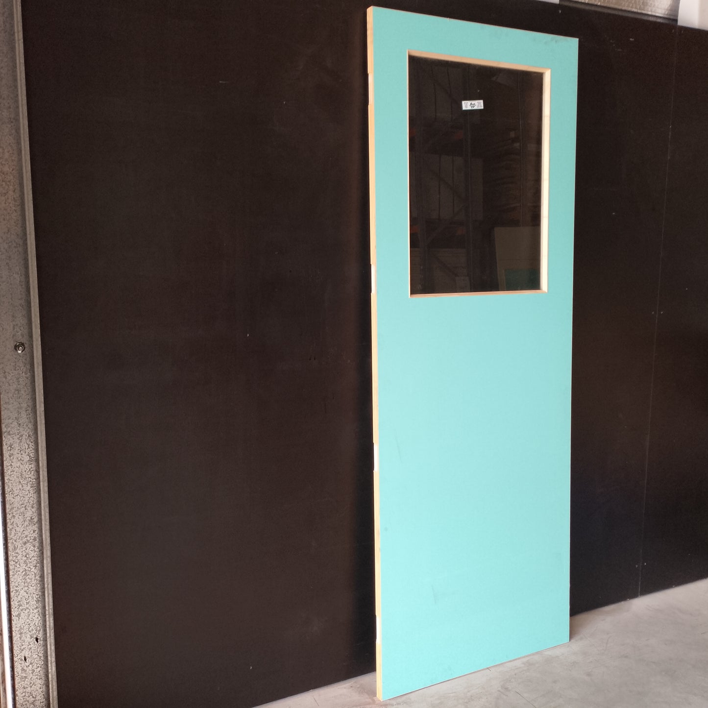 External Timber Door - 2340h x 870w Hollow Core w/ 1 X Clear Glass  (XF3) *Factory 2nd* 30643