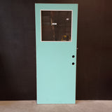 External Timber Door - 2040h x 820w Hollow Core w/ 1 X Clear Glass  (XF1) *Factory 2nd* 30645