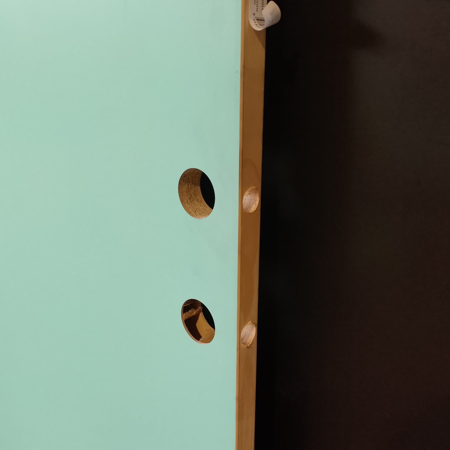 External Timber Door - 2040h x 820w Hollow Core w/ 1 X Clear Glass  (XF1) *Factory 2nd* 30645
