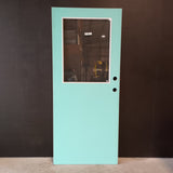 External Timber Door - 2040h x 820w Hollow Core w/ 1 X Clear Glass  (XF3) *Factory 2nd* 30647