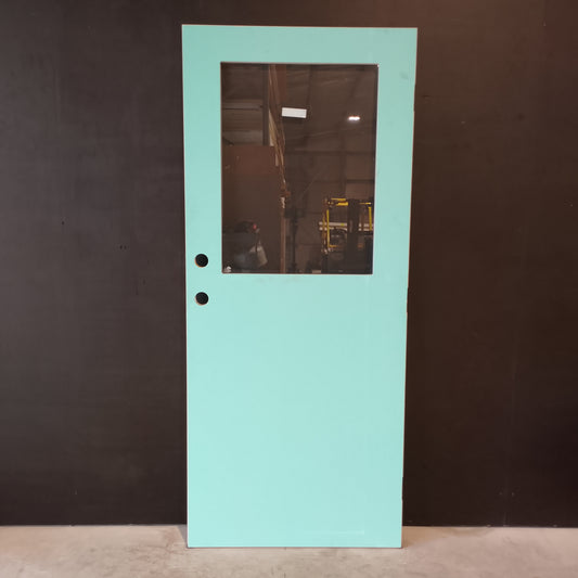 External Timber Door - 2040h x 820w Hollow Core w/ 1 X Clear Glass (XF3) *Factory 2nd* 30647