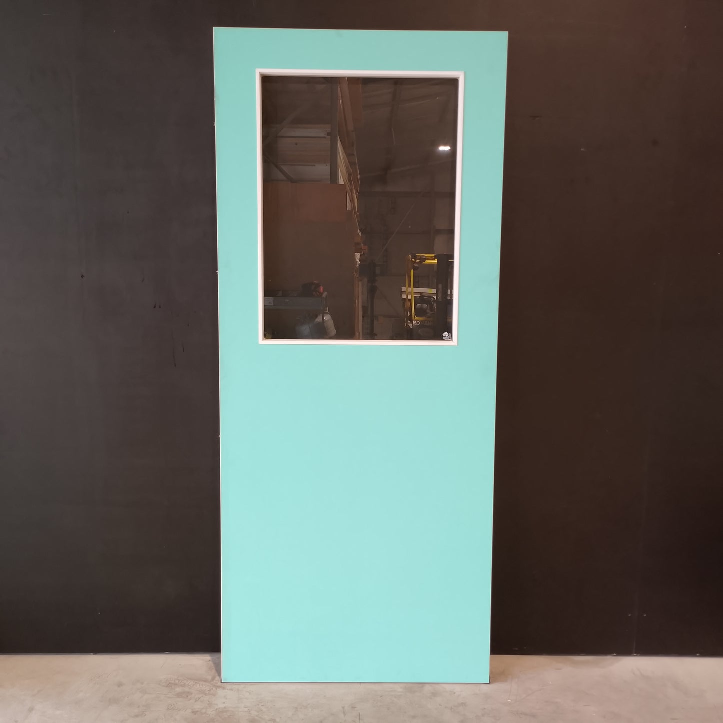 External Timber Door - 2040h x 870w Hollow Core w/ 1 X Clear Glass  (XF3) *Factory 2nd* 30648
