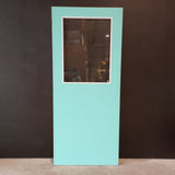 External Timber Door - 2040h x 870w Hollow Core w/ 1 X Clear Glass  (XF3) *Factory 2nd* 30648