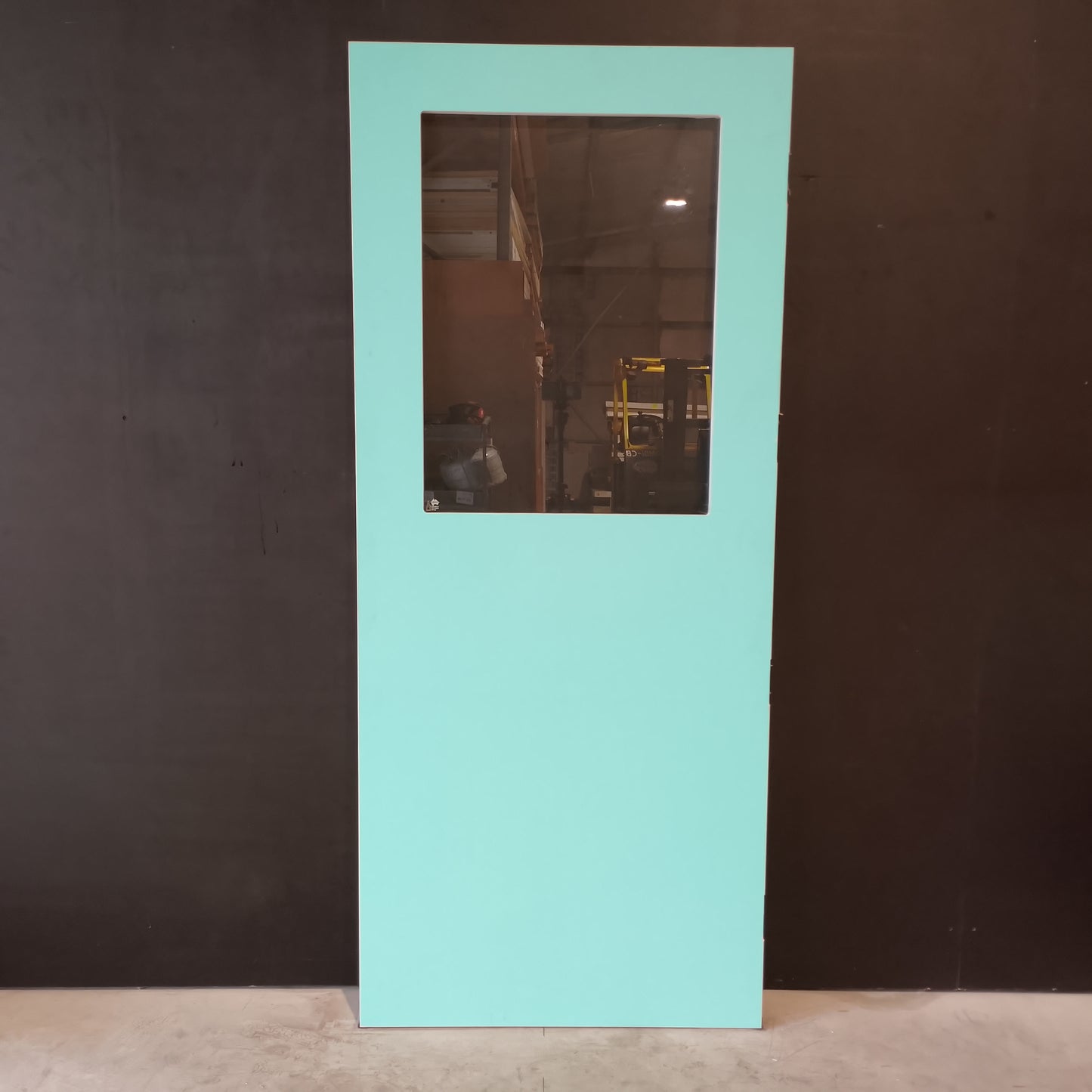 External Timber Door - 2040h x 870w Hollow Core w/ 1 X Clear Glass  (XF3) *Factory 2nd* 30648