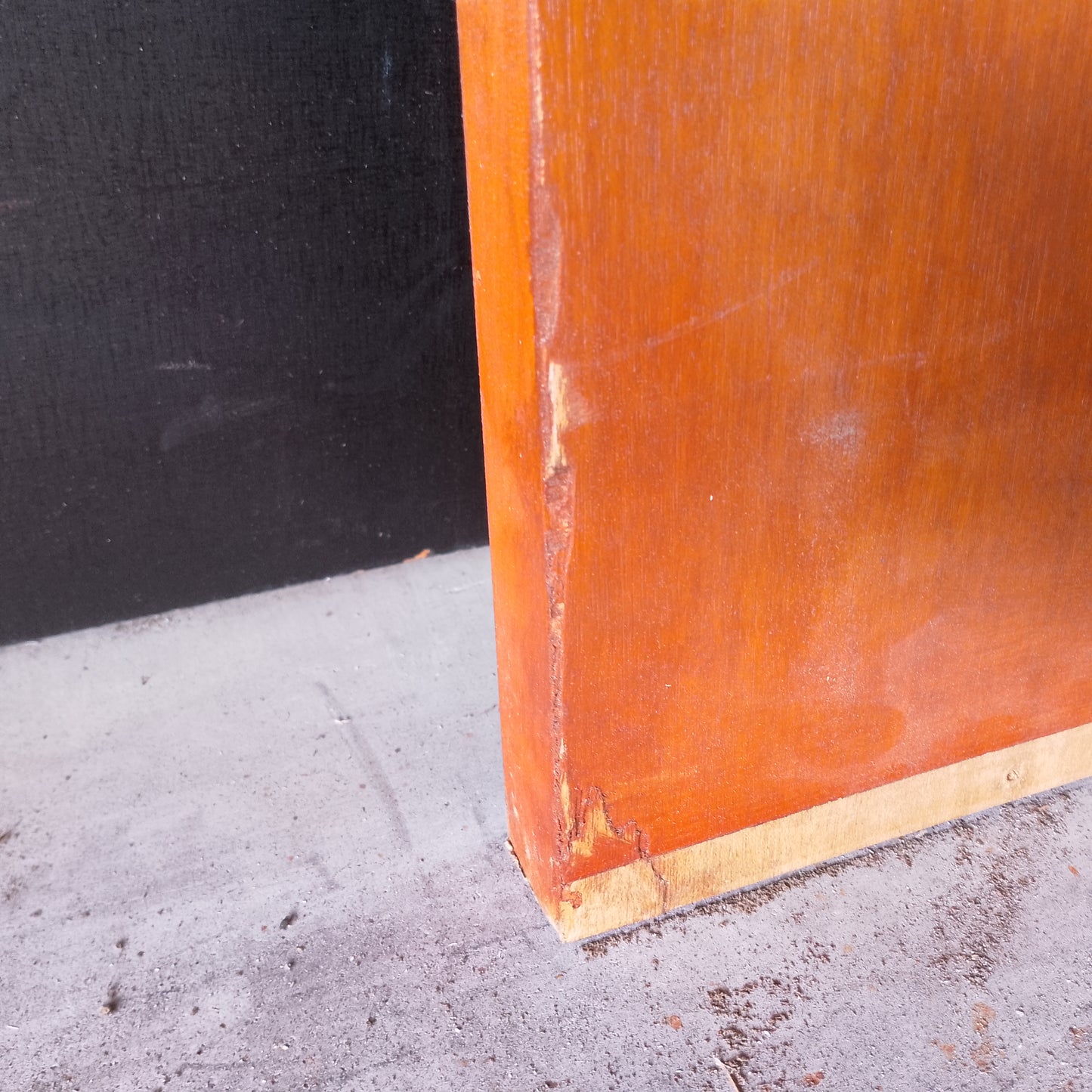 External Timber Door - 2040h x 820w Solid Core w/ 4 X Clear Glass  (VER4) *Factory 2nd* 30655