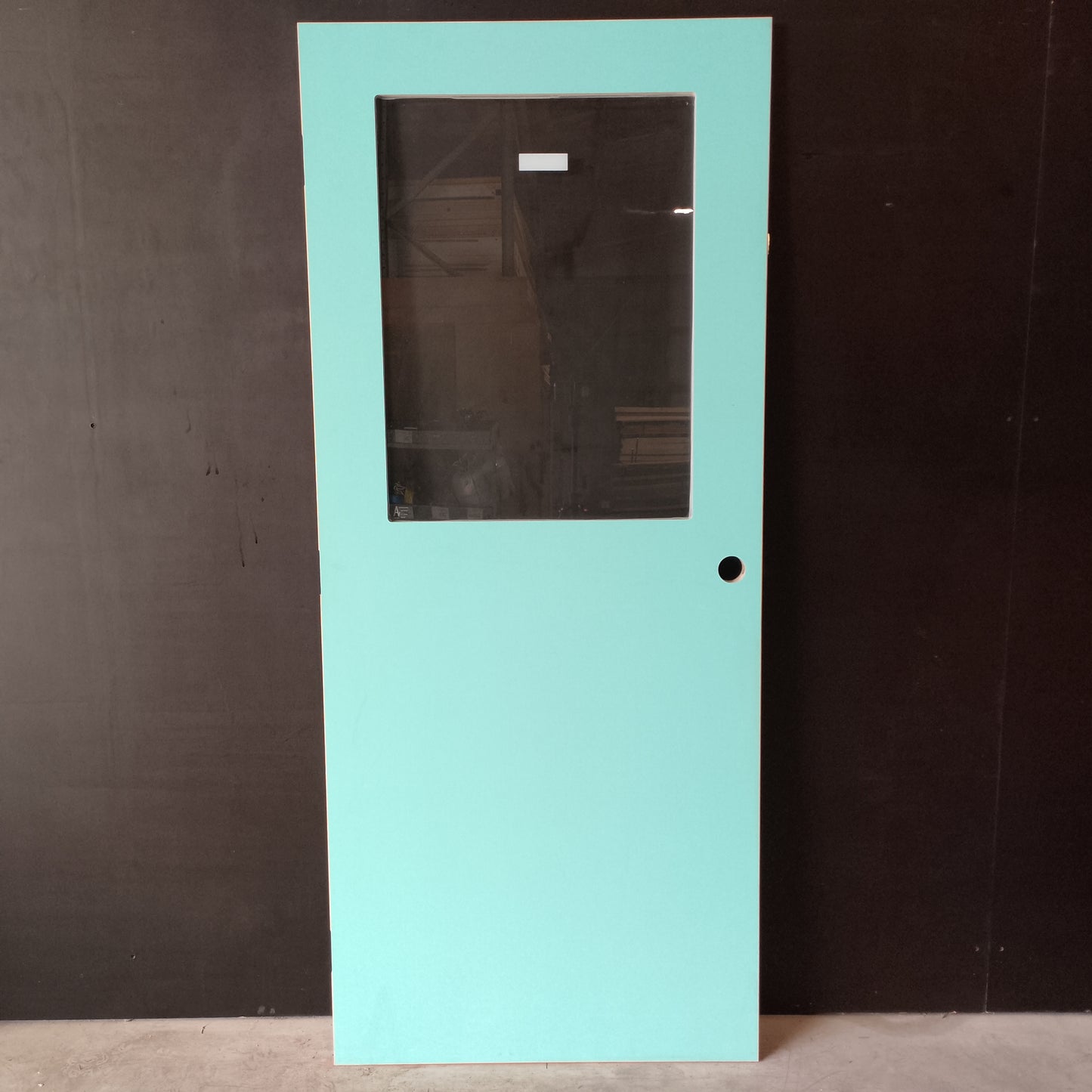 External Timber Door - 2040h x 870w Hollow Core w/ 1 X Clear Glass  (XF3) *Factory 2nd* 30656