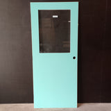 External Timber Door - 2040h x 870w Hollow Core w/ 1 X Clear Glass  (XF3) *Factory 2nd* 30656