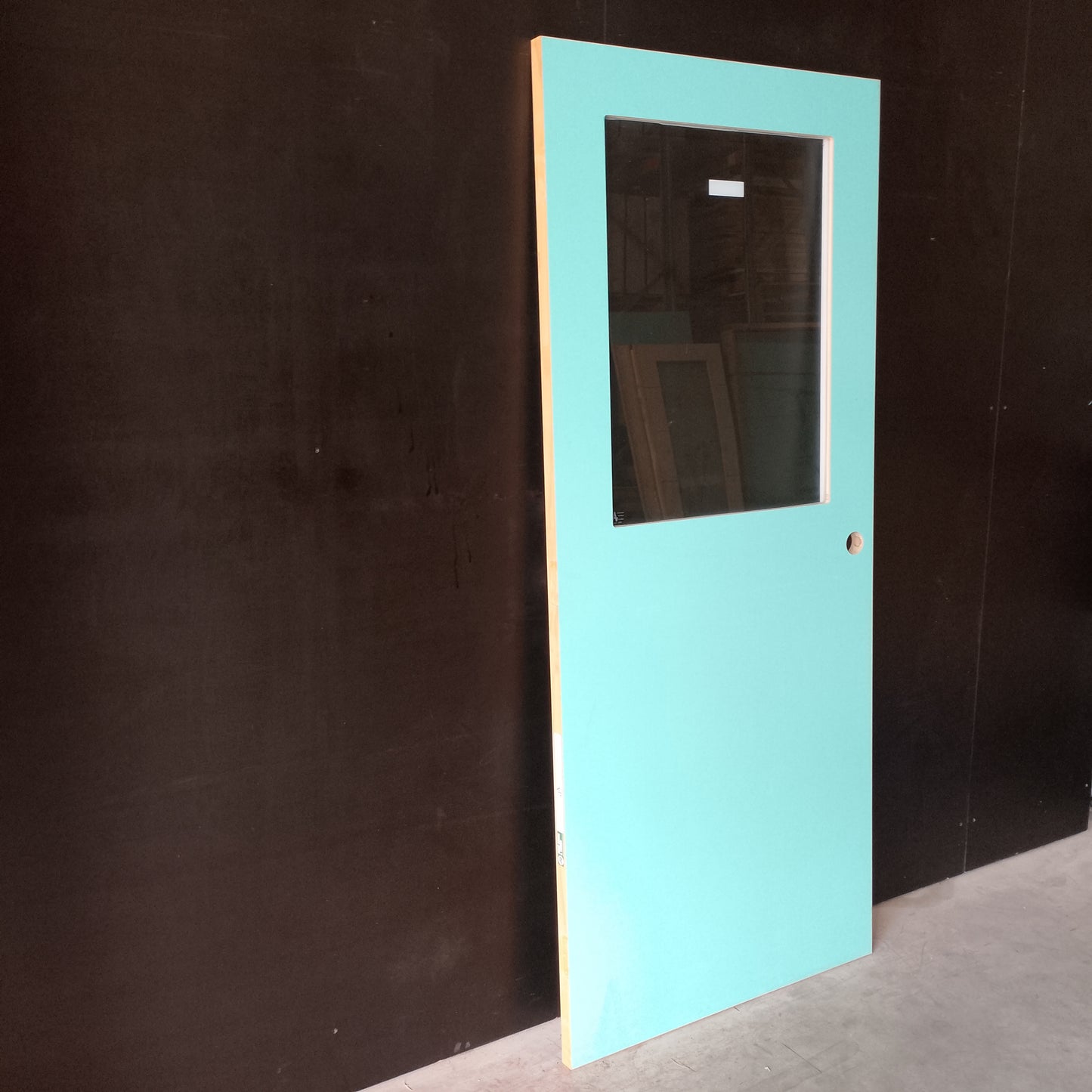 External Timber Door - 2040h x 870w Hollow Core w/ 1 X Clear Glass  (XF3) *Factory 2nd* 30656
