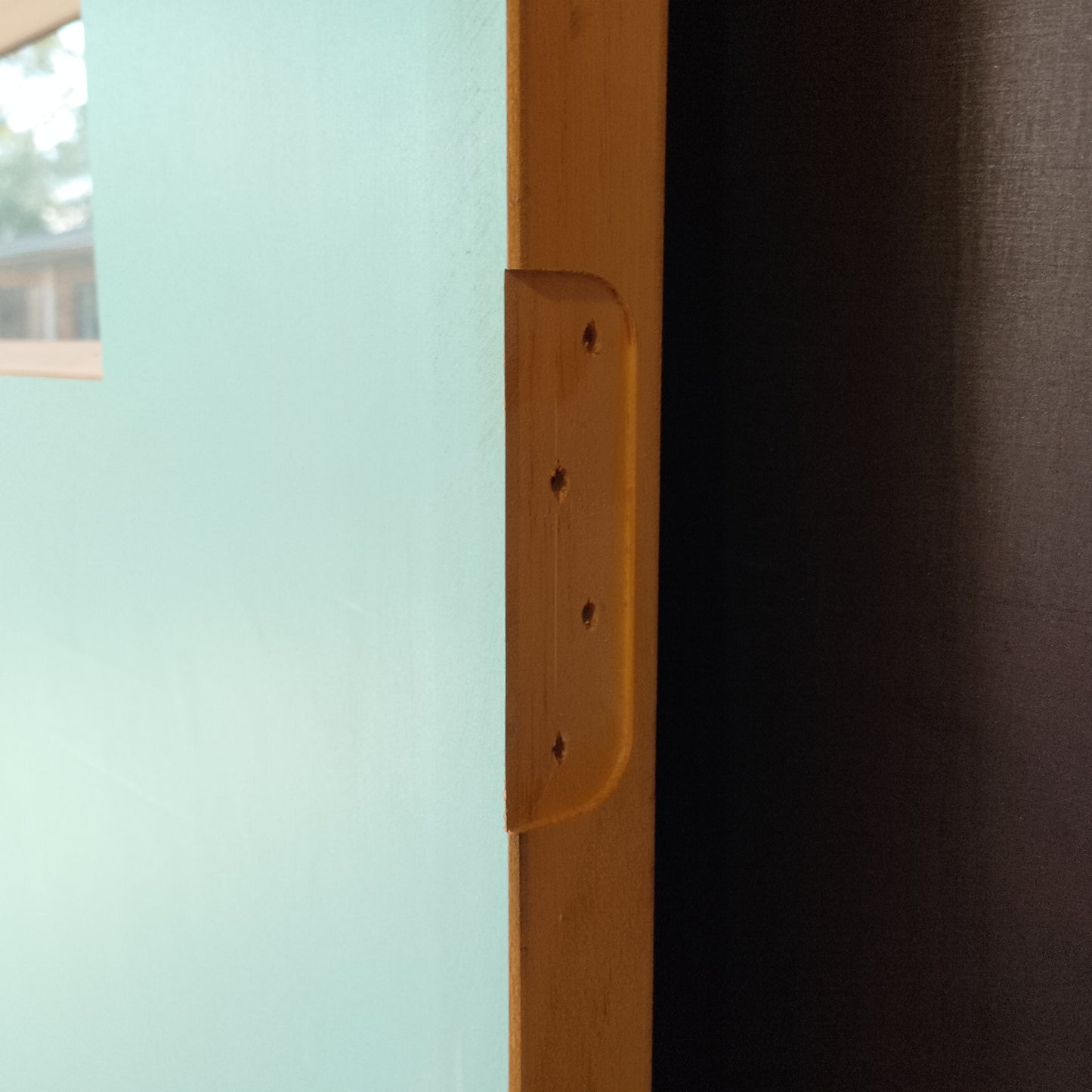 External Timber Door - 2040h x 920w Solid Core w/ 4 X Clear Glass  (XN5) *Factory 2nd* 30659