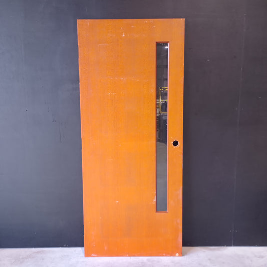 External Timber Door - 2035-2040h x 870w Solid Core w/ 1 X Clear Glass  (XN1) *Factory 2nd* 30660