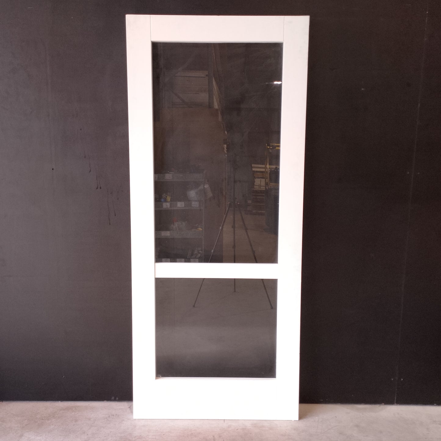 Internal Timber Door - 2040h x 870w Semi-Solid Core w/ 1 X Clear Glass  (HAM2) *Factory 2nd* 30661
