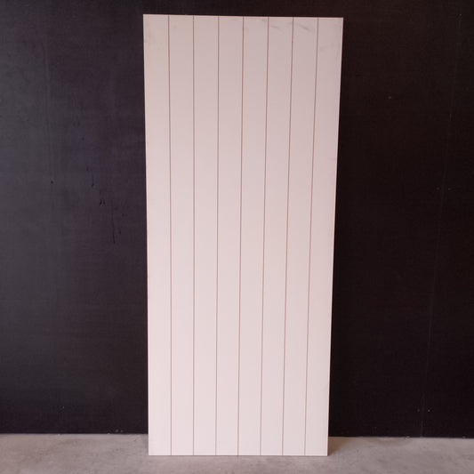 Internal Timber Door - 2040h x 870w Solid Core w/ Pattern  (HAG11) *Factory 2nd* 30663