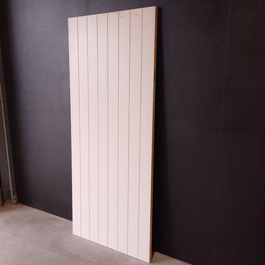 Internal Timber Door - 2040h x 870w Solid Core w/ Pattern  (HAG11) *Factory 2nd* 30663