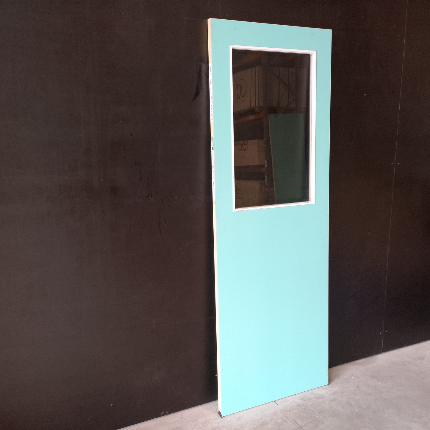 External Timber Door - 2040h x 720w Hollow Core w/1 X Clear Glass  (XF3) *Factory 2nd* 30666
