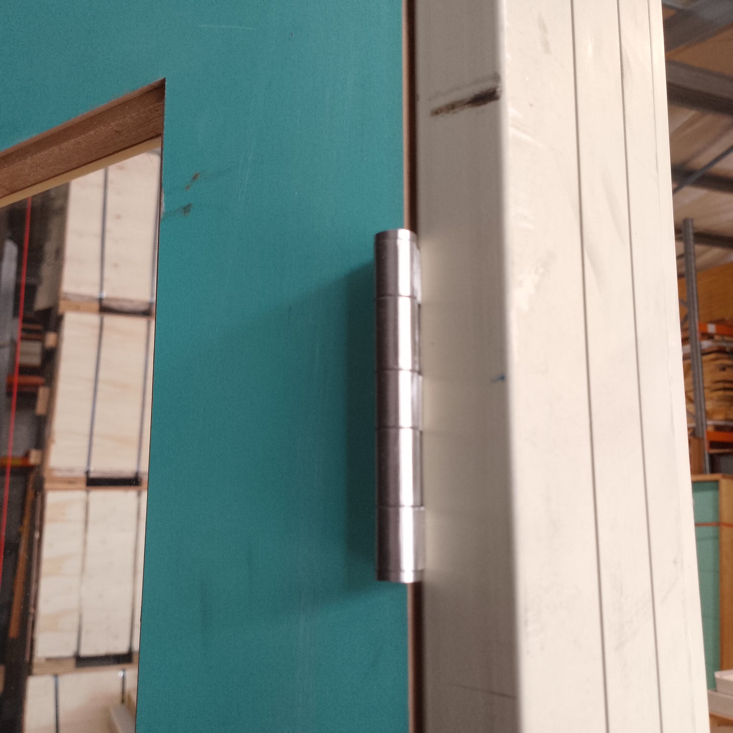 Timber Entry Door - Pre-Hung in a 2103h x 887w Frame w/ 1 x Clear Glass *Factory 2nd* 30667