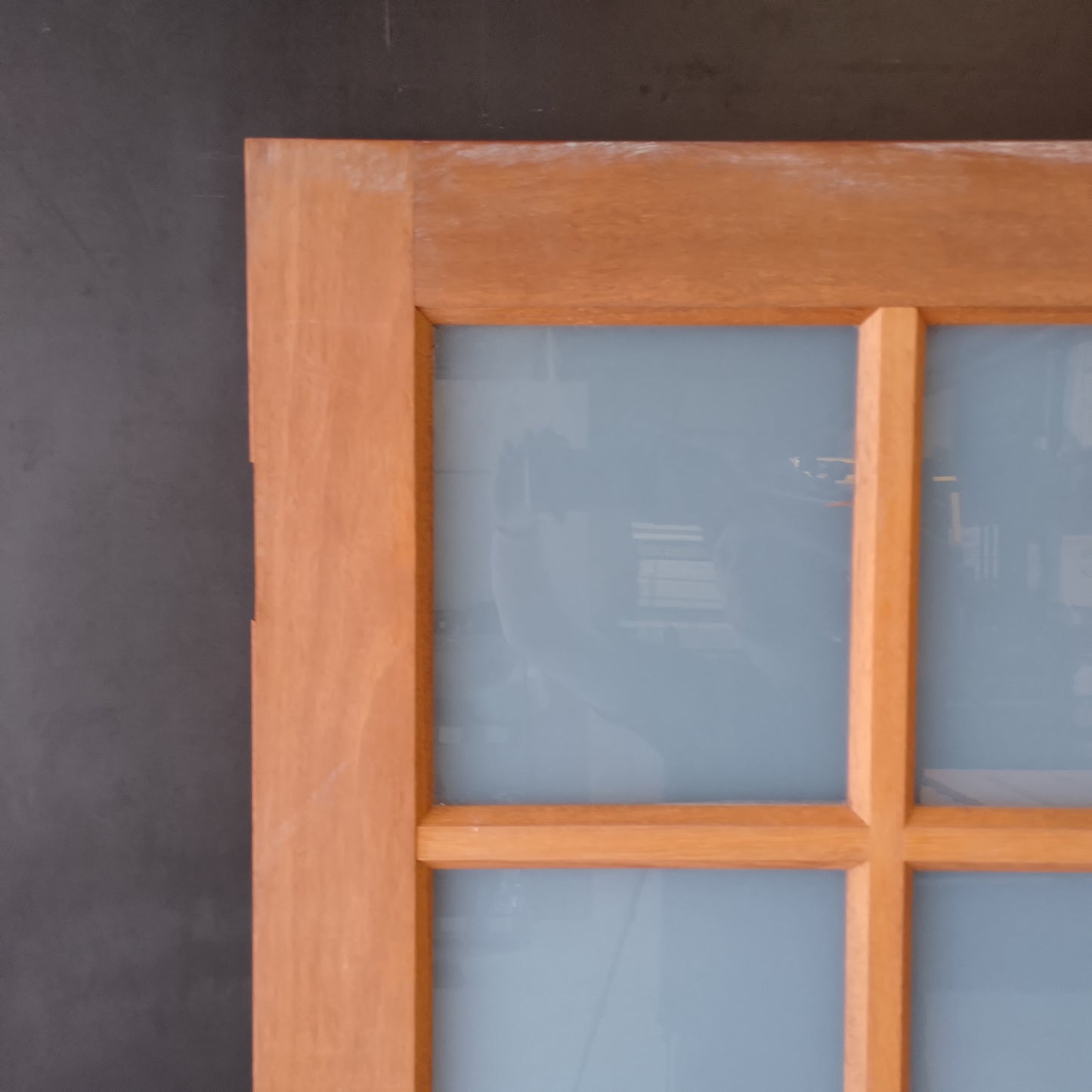 External Timber Door - 2040h x 820w Solid Core w/ 10 Obscure Glass (INF40) *Factory 2nd* 30669