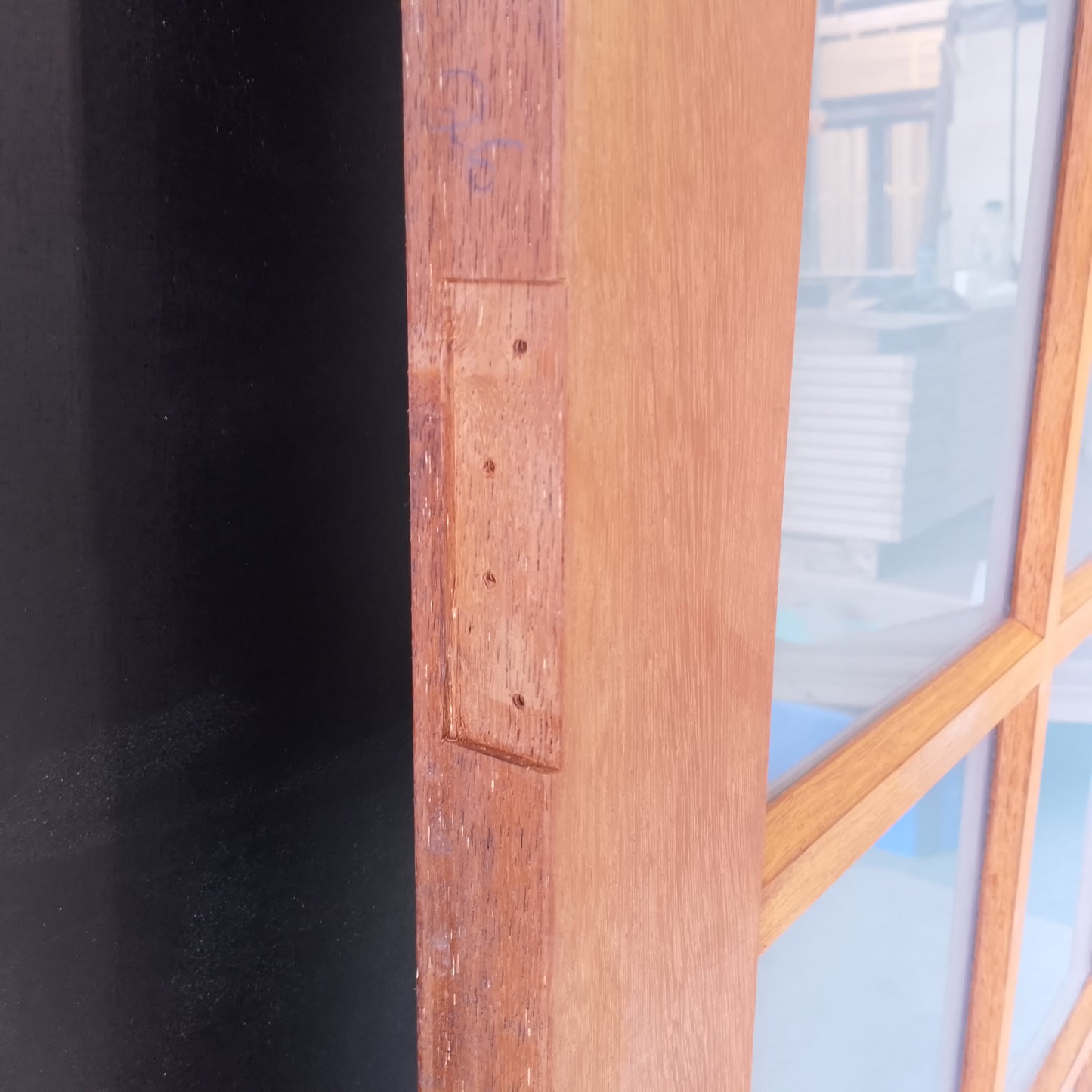 External Timber Door - 2040h x 820w Solid Core w/ 10 Obscure Glass (INF40) *Factory 2nd* 30669