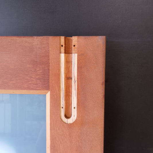 External Timber Door - 2040h x 820w Solid Core w/ 10 Obscure Glass (INF40) *Factory 2nd* 30670
