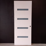 External Timber Door - 2340h x 920w Solid Core w/ 4 X Obscure Glass (PMAD104) *Factory 2nd* 30679