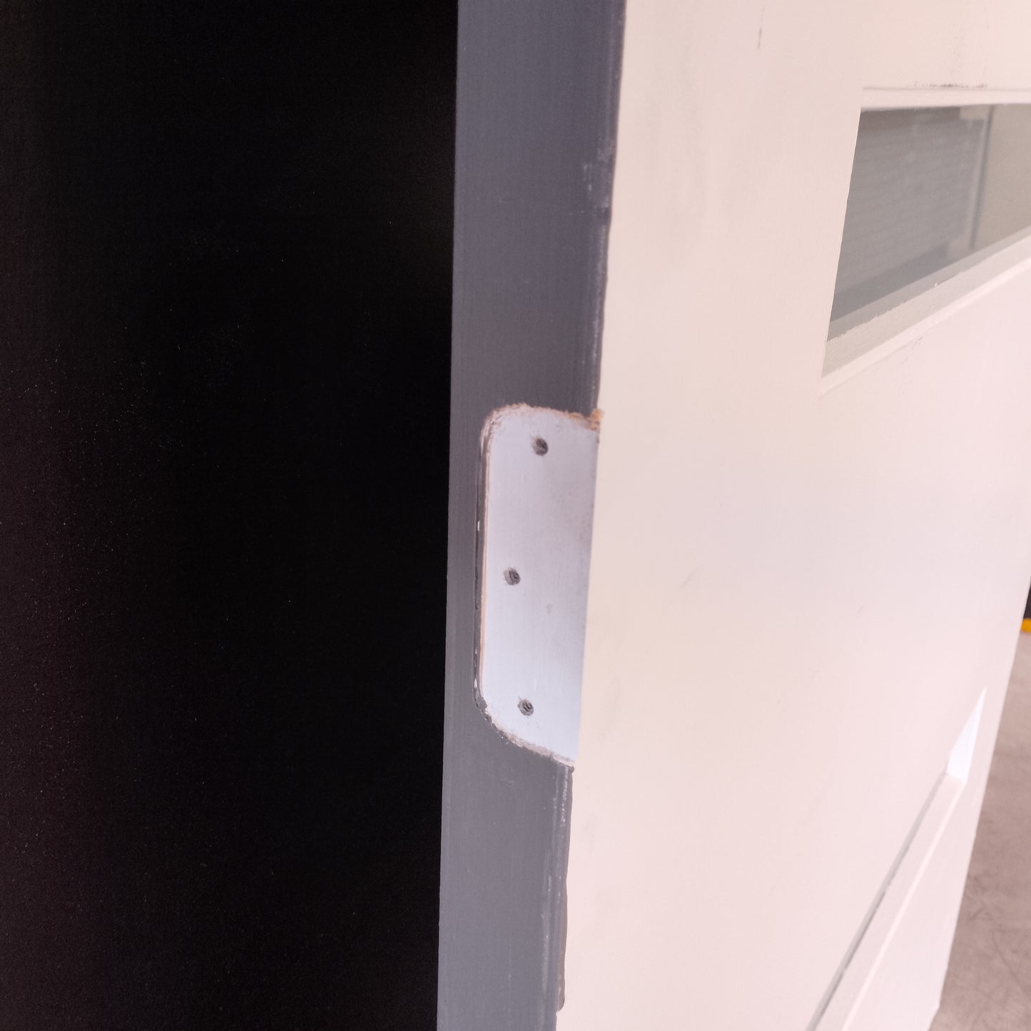 External Timber Door - 2340h x 920w Solid Core w/ 4 X Obscure Glass (PMAD104) *Factory 2nd* 30679