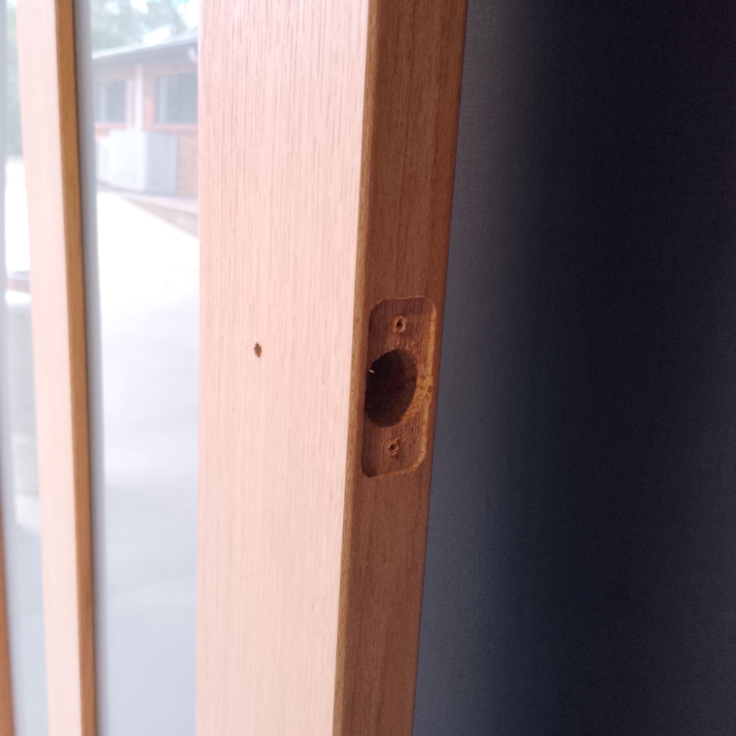 Internal Timber Door - 2340h x 720w Semi-solid Core w/ Obscure Glass (AMOD3GT) *Factory 2nd* 30681