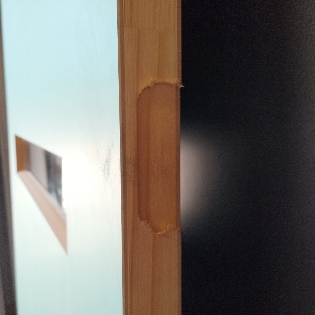 External Timber Door - 2340h x 920w Solid Core w/ 4 X Clear Glass (PMAD104) *Factory 2nd* 30685