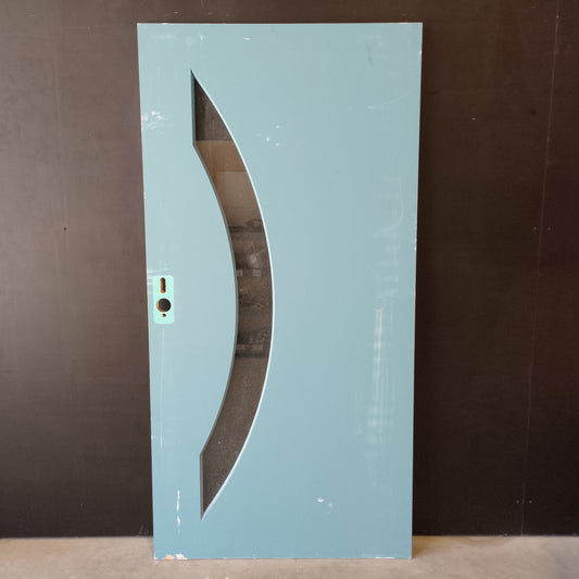 External Timber Door - 2040h x 1020w Solid Core w/ 1 X Clear Glass (PMAD111) *Factory 2nd* 30686