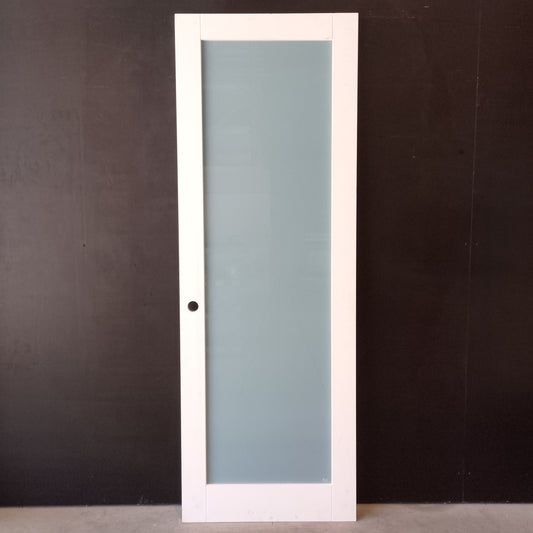 Internal Timber Door - 2340h x 820w Semi-solid Core w/ 1 X Obscure Glass (PMOD1GT) *Factory 2nd* 30689