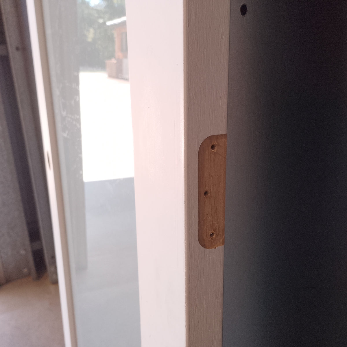 Internal Timber Door - 2340h x 820w Semi-solid Core w/ 1 X Obscure Glass (PMOD1GT) *Factory 2nd* 30689
