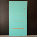 External Timber Door - 2340h x 1200w Solid Core w/ Routered Pattern (PURB104) *Factory 2nd* 30691